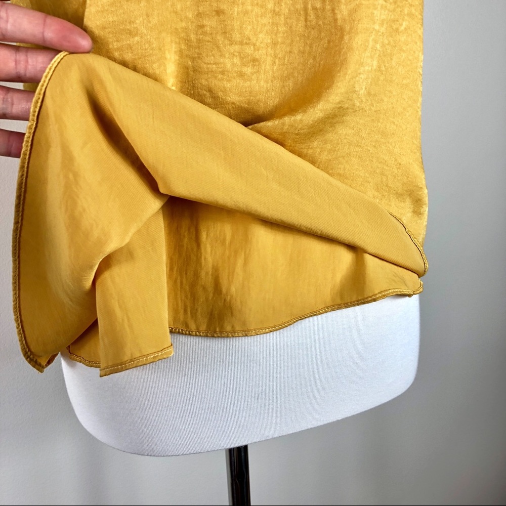 Gold Ruffled Top w/ Low Cut Back - Picture 8 of 9